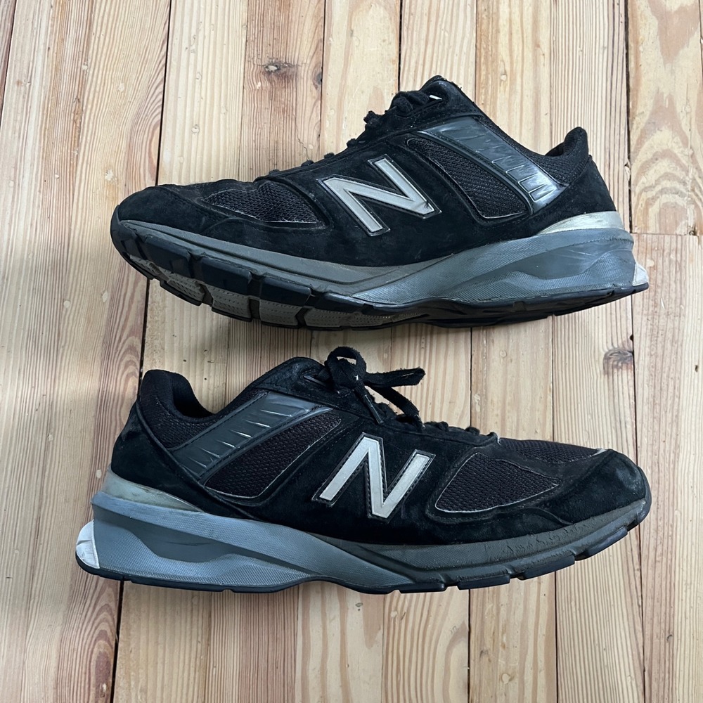 New Balance 990v5 USA Made Mens 16 extra wide Black Silver Running Shoes M990BK5 - Picture 7 of 9